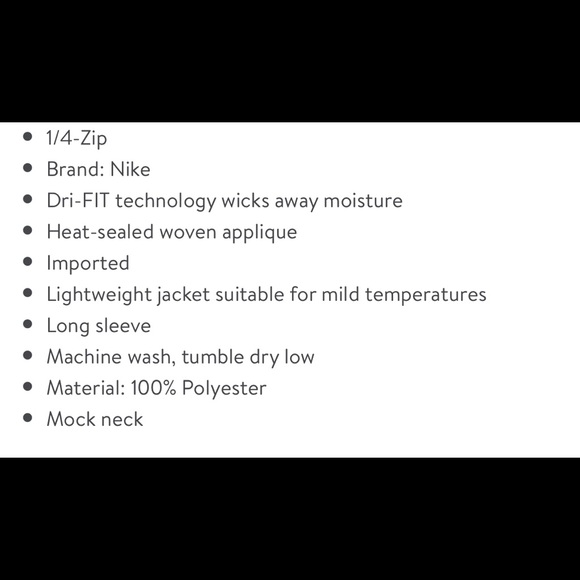 Nike Mens XL Miami Dolphins 1/4 Zip Long Sleeve Shirt Jacket DriFit Grey N02506G - Picture 9 of 9